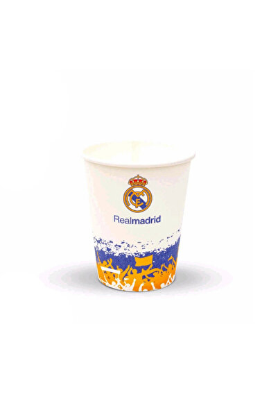 Mirific Party Set of 8 Paper Cups White, Blue, Yellow, Football