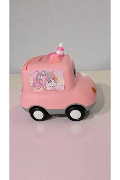 FAMEMUS ACCESSORY Unicorn Araba Şeklinde Şİfreli Kumbara boyutu 15 cm