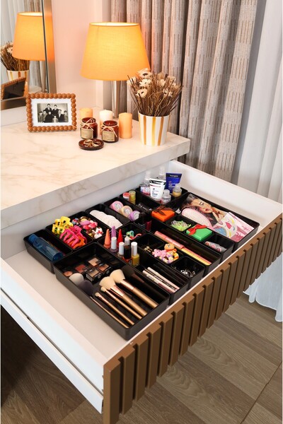 color house Set de 20 organizatoare pentru sertare, organizator modular pentr...