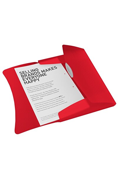 Esselte Elasticated folder, PP, VIVIDA red,