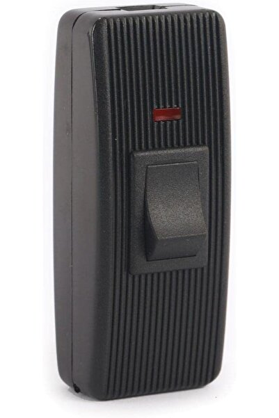 Raco مفتاح تشغيل/إيقاف معلق أسود اللون مزود بمؤشر، مناسب لمصابيح الطاولة ومصا...