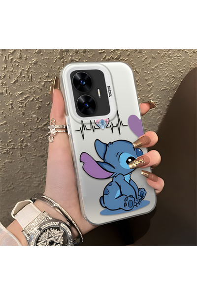 ucuc حافظة سيليكون متوافقة مع هاتف Realme C55 ذات حافة صلبة ومضادة للسقوط بنم...