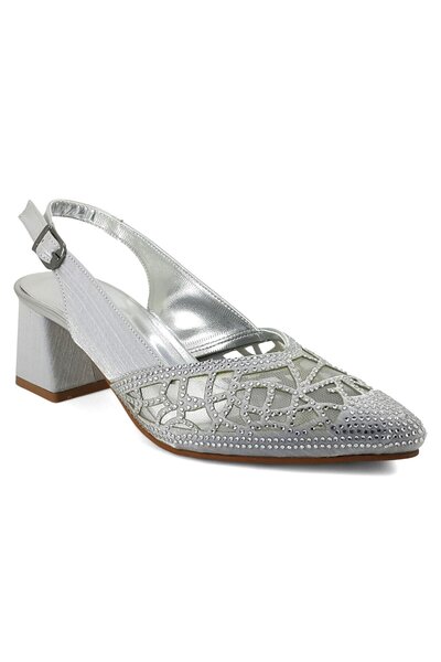 Beety 921 25Ka Women's Evening Dress Shoes Silver