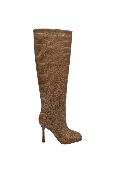 NA-KD Women's boots imitation leather, brown