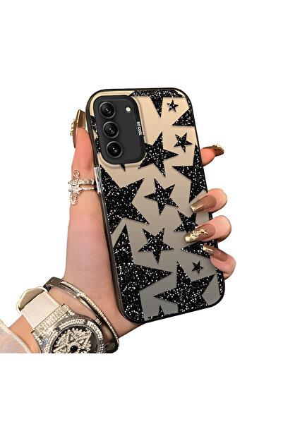 ucuc Samsung Galaxy S21 Fe 5G Uyumlu Silikon Kenar Sert Arka Anti Düşme Kılıf...