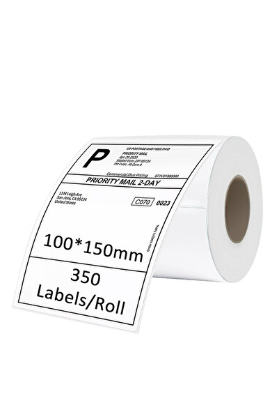 L&Wen ملصقات حرارية، لفائف ملصقات متعددة الأغراض للباركود والبريد، 100 مم × 1...