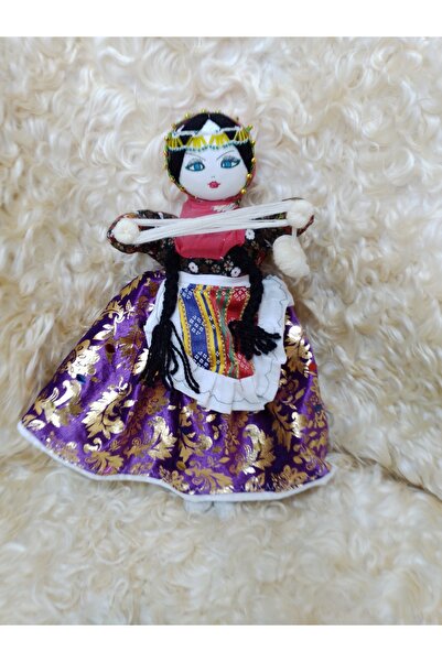 ŞAHMERDANOĞLU El Yapımı Large Size Kapadokya Soğanlı Bebeği, İp Saran Köylü K...