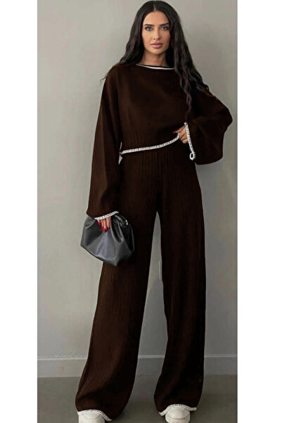 SD YOUR STYLE Tricotaj pentru femei Set cu detaliu de cusătură de ciobană