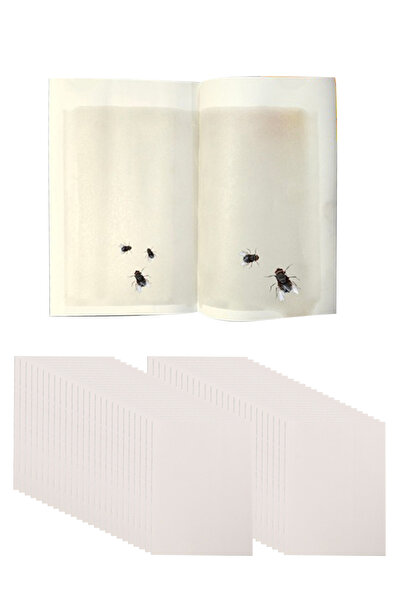 L&Wen مصيدة لوح غراء الذباب، مصيدة غراء لاصقة قوية غير سامة للاستخدام الداخلي