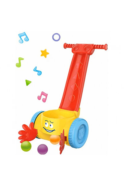 Jokomisiada Jucarie de impins pentru copii cu bilute colorate de prins si sun...