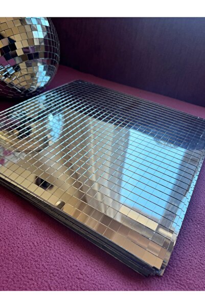 mydavet 10 ADET KENDİNDEN YAPIŞKANLI 10ML DİSKO TOPU AYNASI