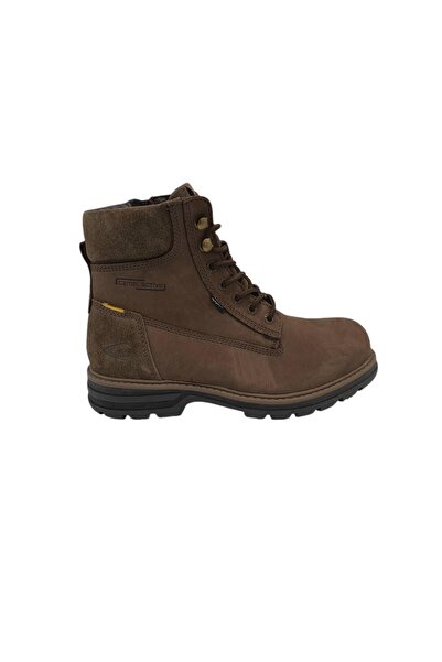 Camel Active Men's Darwin boots, size 43, leather, brown, fur-lined