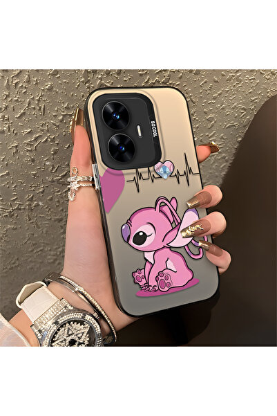 ucuc حافظة سيليكون متوافقة مع هاتف Realme C55 ذات حافة صلبة ومضادة للسقوط بنم...