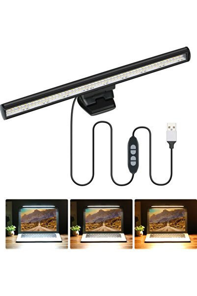 HALAMODO مصباح قراءة مكتبي LED قابل للتعتيم يعمل بمنفذ USB، مصنوع من الألومني...