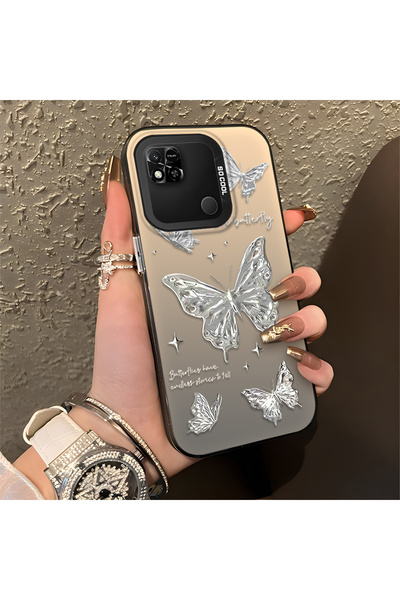 ucuc Xiaomi Redmi 9C Uyumlu Silikon Kenar Sert Arka Anti Düşme Kılıfı Güzel d...