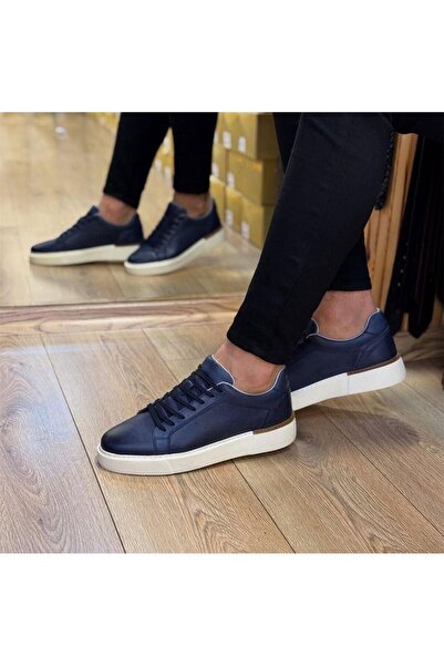 Parlak Hakiki Deri Günlük Eva Taban Sneakers