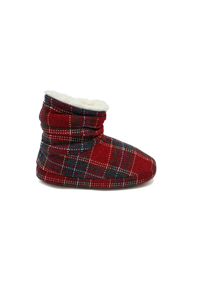 Oysho papuci de casă din material textil, roșii