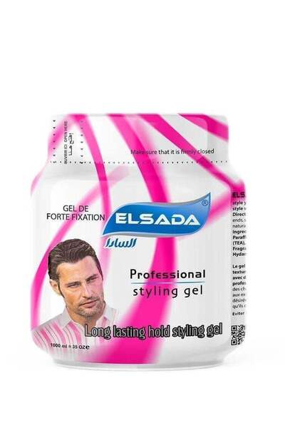 Elsada جل تصفيف الشعر الاحترافي - وردي - 1000 مل