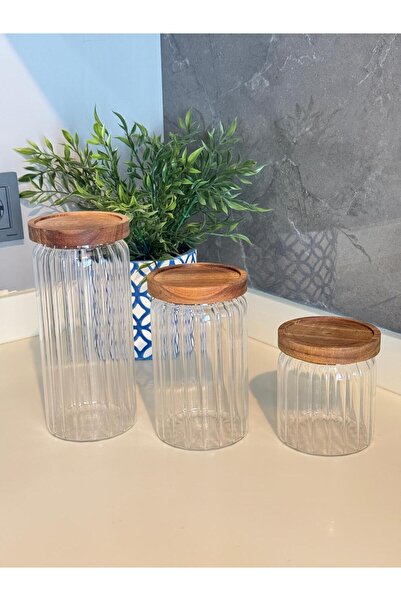 Janset 3’lü Akasya Kapaklı Cam Kavanoz, Vakum Kapak / Pinterest Kavanoz