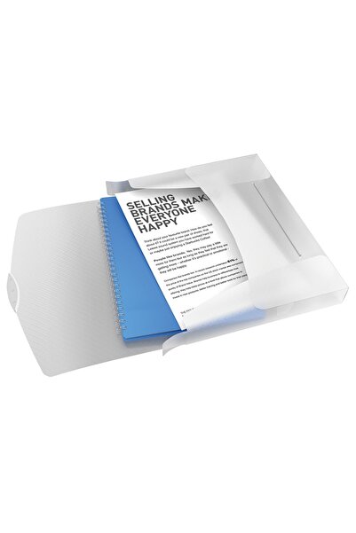 Esselte Jumbo folder with elastic, PP, VIVIDA white,