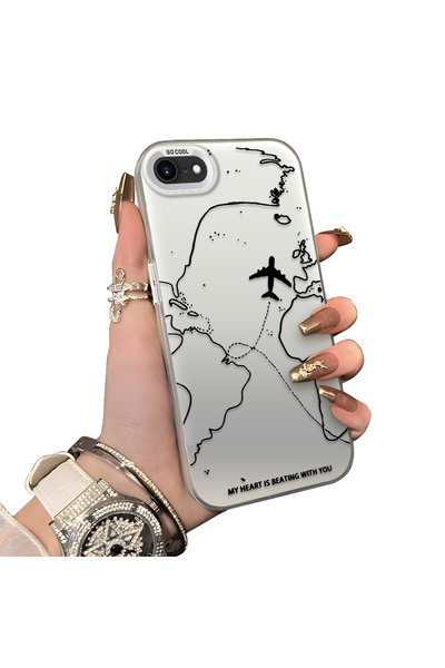 ucuc حافظة لهاتف iPhone 7/8/SE 2020 2022 متوافقة مع الحافة السيليكونية الصلبة...