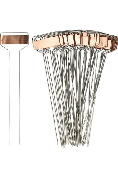 Arabest ملصقات نباتات معدنية مطلية بطبقة نحاسية عالية، ملصقات قابلة لإعادة الاستخدام لزراعة الحدائق