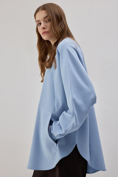 Touché Privé CREPE TUNIC WITH POCKET