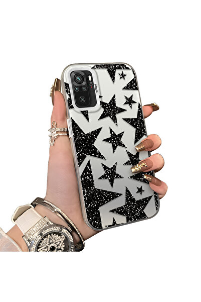 ucuc Xiaomi Redmi Note 10S Uyumlu Silikon Kenar Sert Arka Anti Düşme Kılıfı Y...