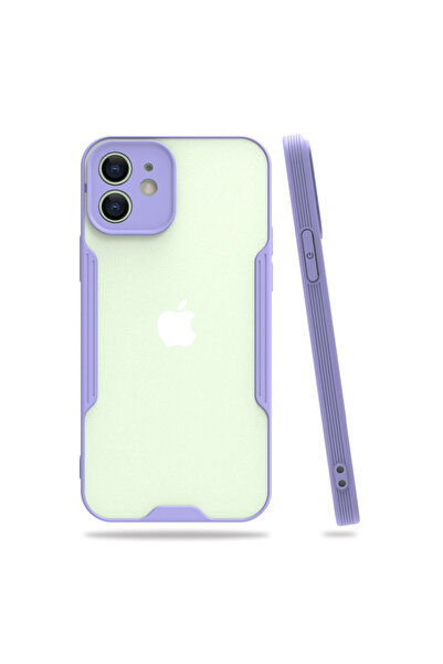 NewFace جراب آيفون 12 سيليكون بلاتينيوم - أرجواني