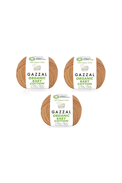 Gazzal Organic Baby Cotton Amigurumi Yarn 50 Gr. 3 Pieces 438