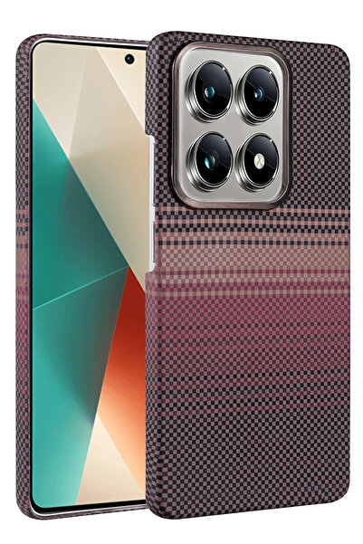 Nezih Case غطاء أنيق ولامع وصلب بتصميم من ألياف الكربون متوافق مع هاتف ريدمي ...