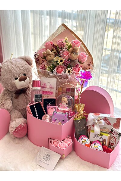 Ahsen Collection Pembe tatlı serisi midi boy