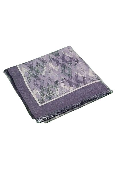 mim eşarp Κασκόλ με χειμωνιάτικο σχέδιο Ebruli 95x95 εκ.