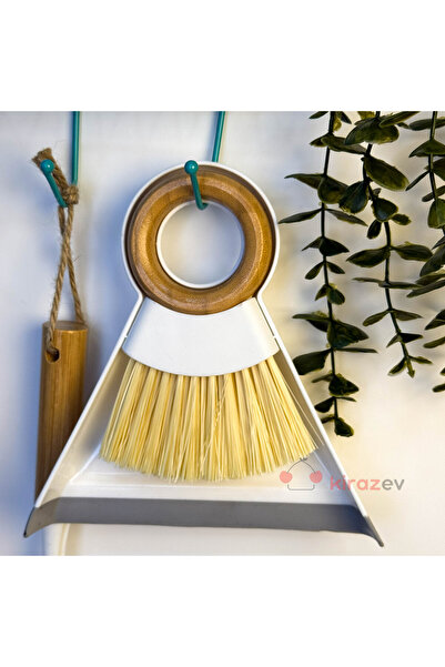 KirazEv Ahşap Saplı Mini Faraş Seti – Asılabilir , Banyo, Mutfak, Temizlik Fı...