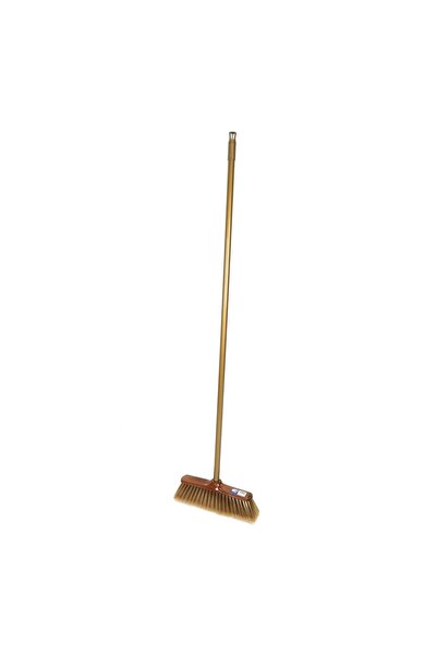 Mr.Brush 125.10 مكنسة ذهبية ناعمة عادية بعصا طويلة، ألوان متنوعة