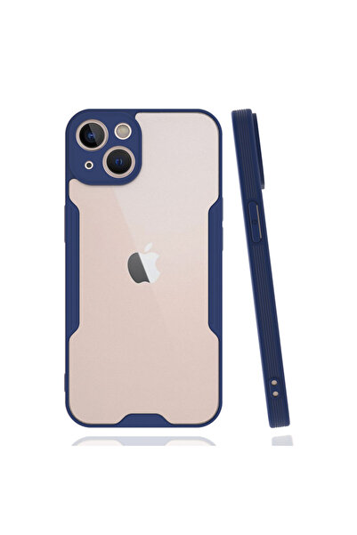 NewFace حافظة آيفون 14 بلس بلاتينيوم سيليكون - أزرق داكن