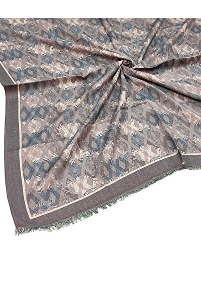 mim eşarp Eșarfă cu model de iarnă Ebruli 95x95 cm