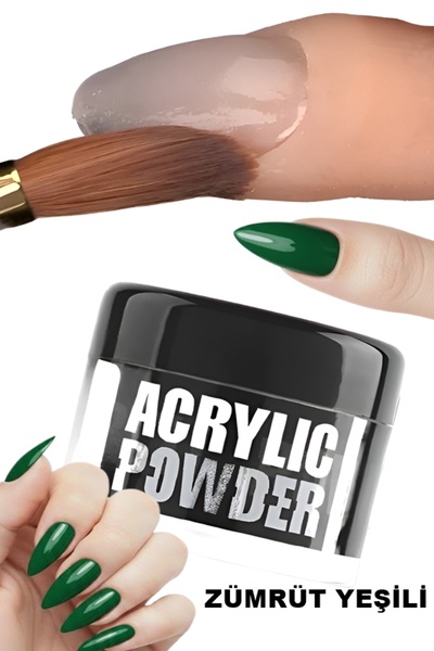 xolo Akrilik Powder Zümrüt Yeşili 314 Protez Tırnak Tozu – Profesyonel Nail A...