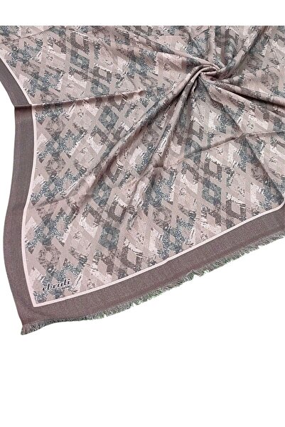 mim eşarp Eșarfă cu model de iarnă Ebruli 95x95 cm