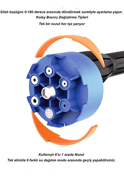 Cosfer Hydrowash 8109 Lc Ekran Şarjlı Basınçlı Yıkama Makinesi Araba, Yıkama Bahçe ve Yer Yıkama