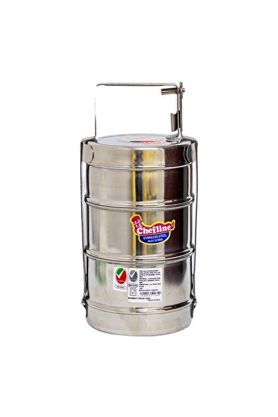 Chefline علبة طعام بثلاث طبقات، 10 سم، ST 103
