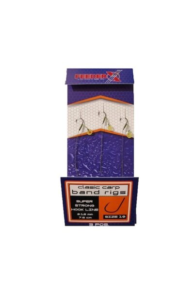 FeederX Set de 3 cârlige clasice pentru pescuit la crap, mărimea 10