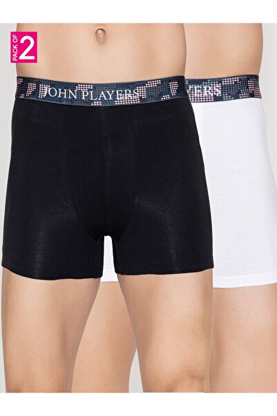 John Player By Styli Pack of 2 - Men Cotton Trunks with Sublimation Waistband