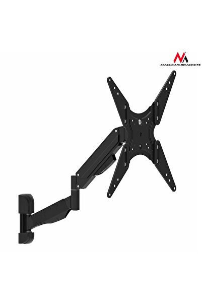 Maclean Suport TV sau monitor MC-784 cu arc cu gaz negru 32"-55" 22kg 2 brațe