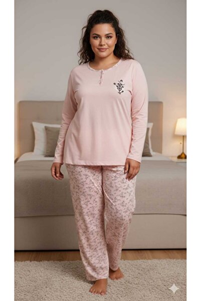 LilaİçGiyim43 Işılay Büyük Beden Kadın Pijama Takımı