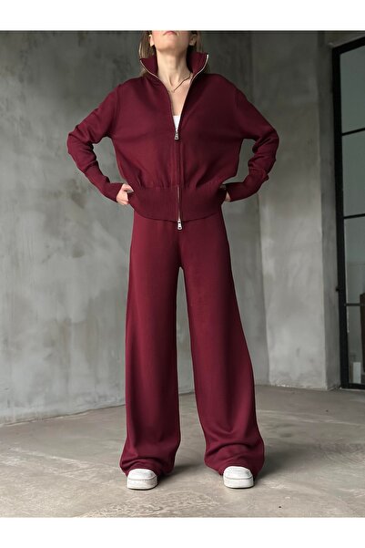 solena sln Set de tricotaje premium pentru femei, cu fermoar dublu