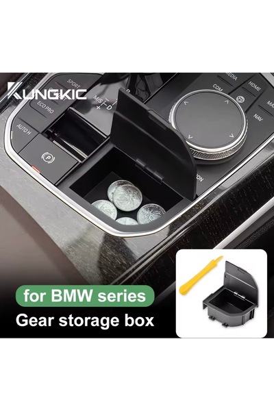YıldızTuning ملحق صندوق تخزين العملات المعدنية لسيارات بي إم دبليو الفئة الرابعة G22 G23 G24 G26 2020-2023