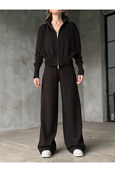 solena sln Set de tricotaje premium pentru femei, cu fermoar dublu