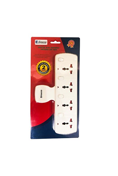 SIROCCO 4-Way Socket, White, WT04S