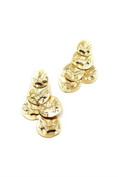 MENESSA حلق لوحة - ذهبي